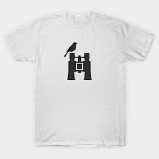 Bird on binoculars T-Shirt